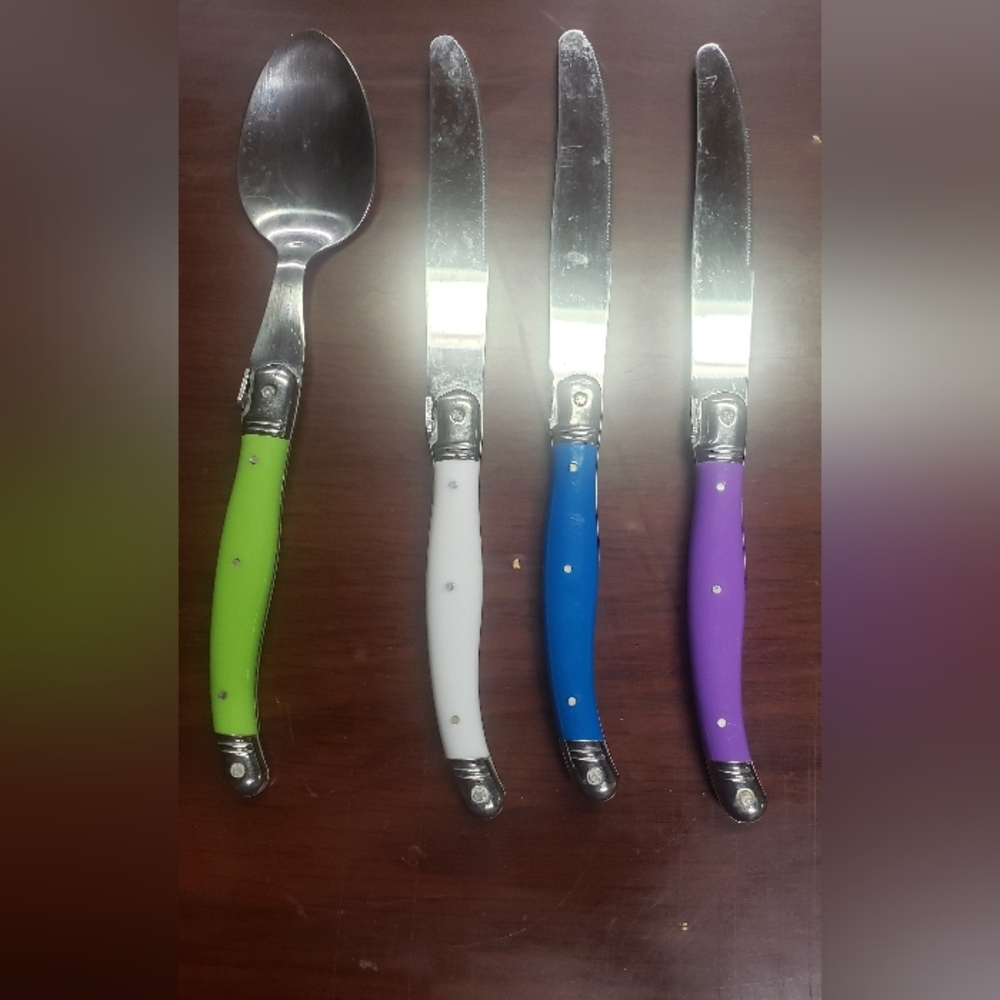 Laguiole By Flying Colors 4 Pc Stainless Steel Flatware